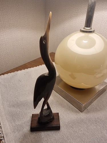 Vintage heron crane bird - /,