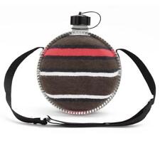 Water Bottle Western Style 0.7/2 L Round Over Drinking Canteen w/Carrying Strap