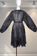 Stunning Vintage 1970s SHEER Midi Dress - JEAN VARON - U.K 8