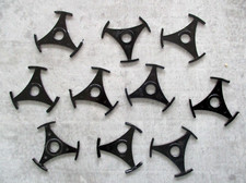 10 x 7"  single record centre adaptors spiders Tri 45rpm vinyl  Jukebox