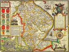 1610 County map Lincolnshire