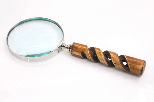 Vintage handheld magnifying - handheld,