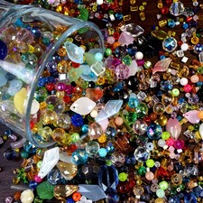 600 Pcs DIY mixed Glass Shape Assorted Loose Spacer Beads Bulk Craft Jewelry
