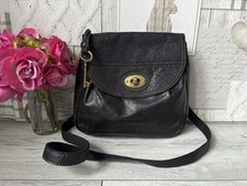 Fossil black leather crossbody