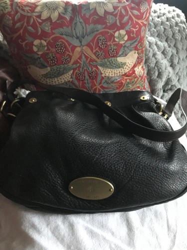 Mulberry large black leather - large,