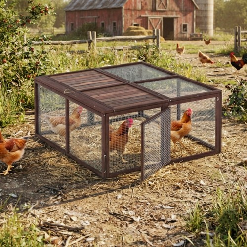 Portable chicken coop run - portable,