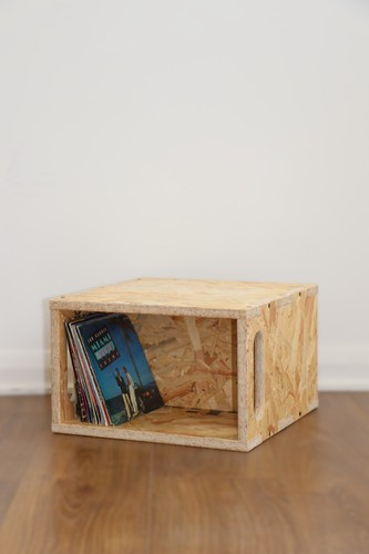Record storage cube - storage, crate