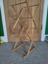Vintage Small Cute Wooden Folding Clothes Airer/Dryer Prop/Display