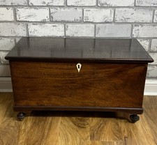 ? Georgian Oak Box,  with 2 drawers & an compartment inside ?