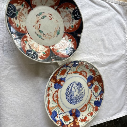 Pair antique japanese imari - pair,