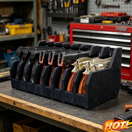 Gun pistol rack revolver - 8,