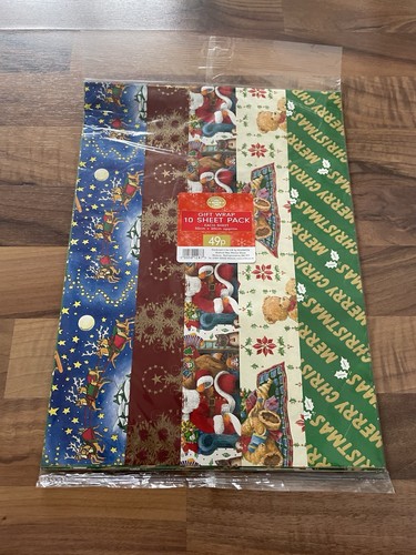 Vintage christmas wrapping - christmas,