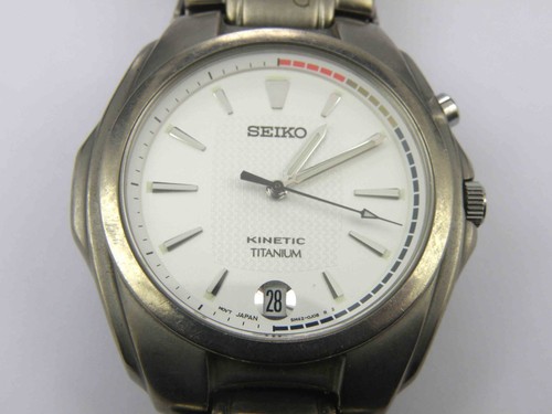 Mens seiko kinetic titanium - seiko,