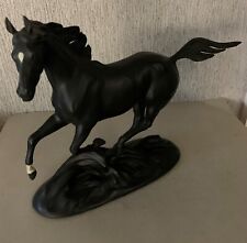 HORSE BLACK BEAUTY  PAMELA DU BOULAY FOR THE FRANKLIN MINT  PORCELAIN PERFECT