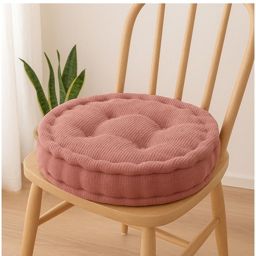 Fleece round chair cushion - fleece,