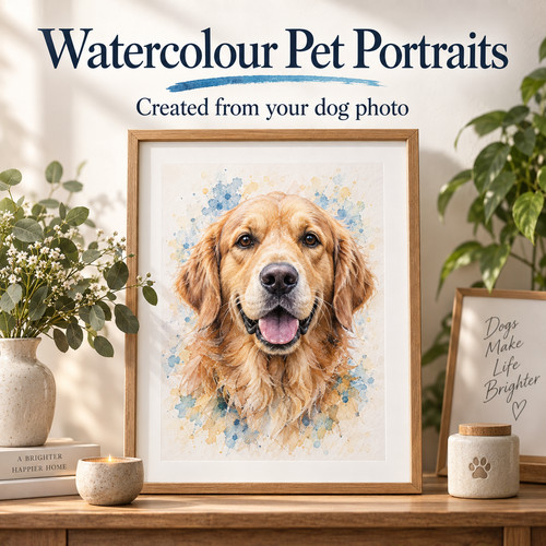 Personalised dog portrait - dog,