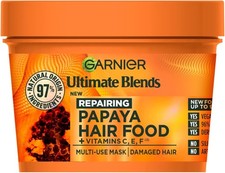 Garnier Hair Food 3-in-1 Hair Treatment Mask Papaya, Ultimate Blends, 400ml