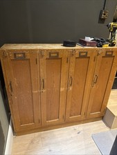 Retro Vintage Wooden School Locker