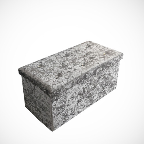 Silver crushed velvet - velvet, storage