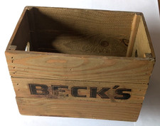 Beer Crate With Becks Logo -