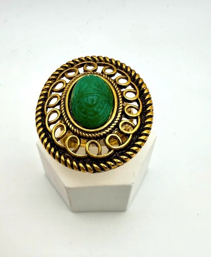Ooak egyptian revival scarab - egyptian,