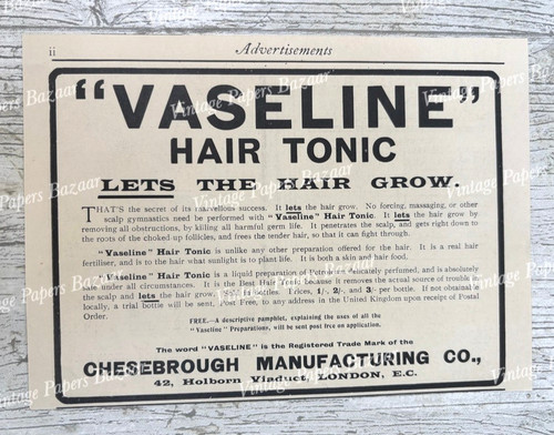 Vaseline hair tonic - hair,