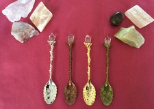 Witches Herb Spoon,Altar Spoons,Witch Teaspoon, Pagan, Wiccan,Gothic,Altar Tool