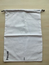 POLLINI White Dust Shoe Bag 100% Cotton Size:11.3"X 15.6" New