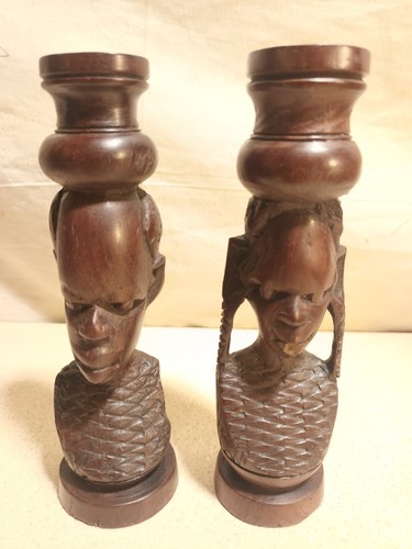 Pair african art hand - of,