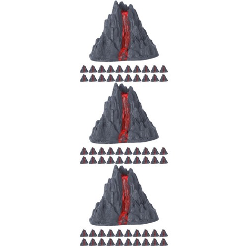 Grey reusable plastic volcano - plastic,