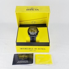 Invicta Gent's Watch SLIM Black Day/Date Stainless Steel 47mm (PB1029899)