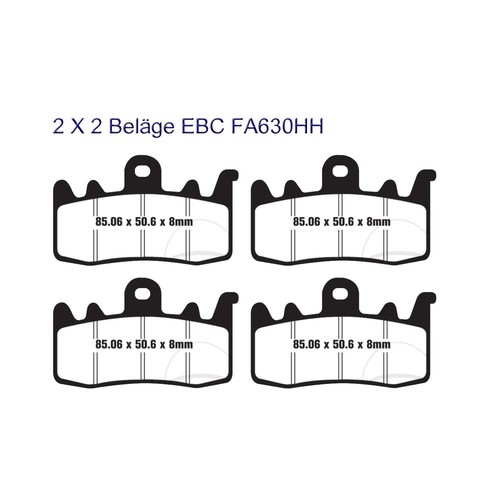 Ebc brake pads fa630hh - brake,