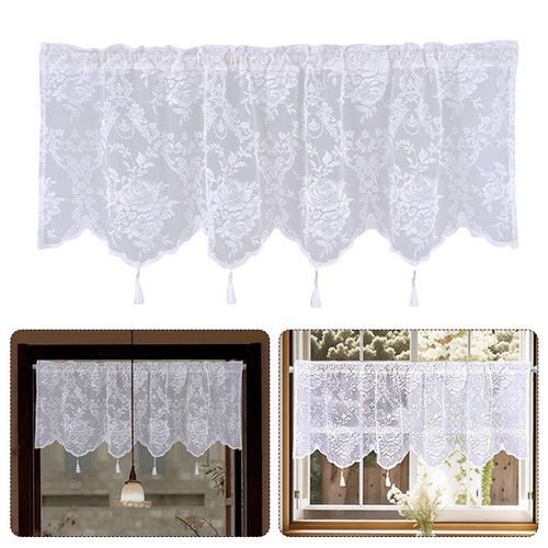 Cafe kitchen curtain lace - cafe,