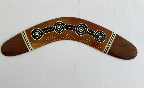 Hand painted boomerang - painted,