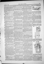 Antique Old Print 1883 Gas Engines Cooke Furnace Haddan Breen Reed Bark Mill