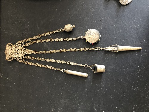 Antique victorian chantelaine - victorian,