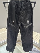 Richa Waterproof Black Motorcycle Trousers - Size S