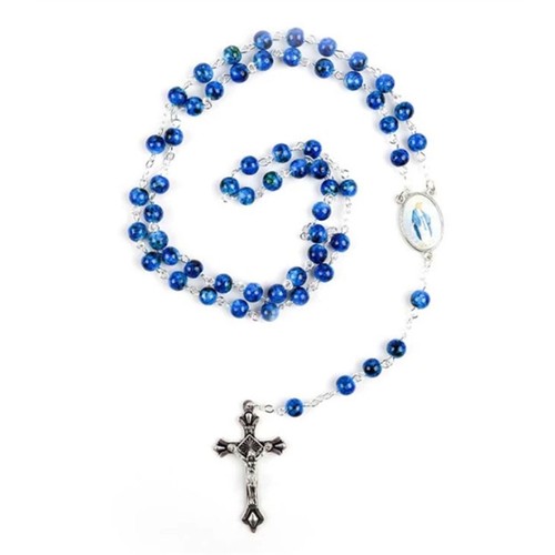 Rosary necklace beads hangable - rosary,