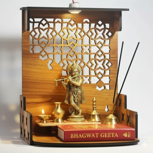 Wooden pooja mandir wall - wooden,