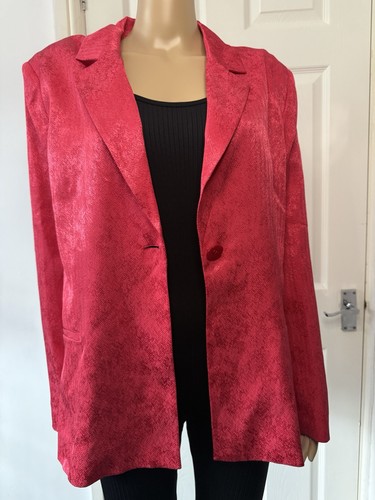 Zara women red satin blazer - zara,