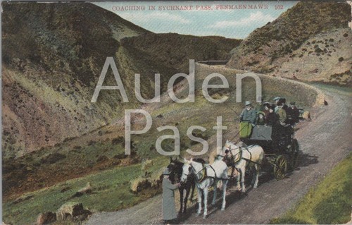 Vintage postcard coaching - postcard,
