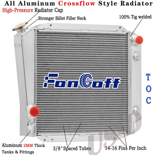 Row aluminum radiator for - aluminum,