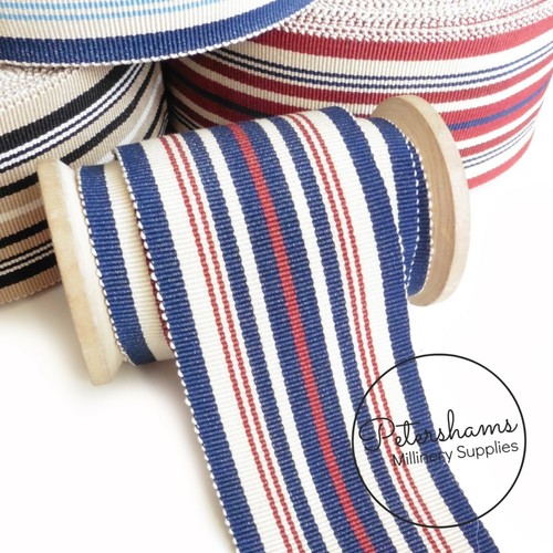 54mm cotton striped millinery - cotton,