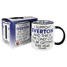 I SUPPORT EVERTON MUG gift for fan FOOTBALL gift boxed