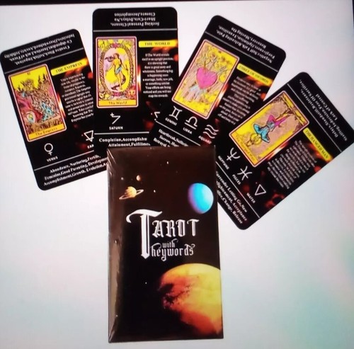 Tarot with keywords card - tarot,