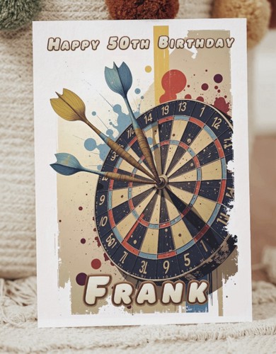 Dart board art personalised - dart,