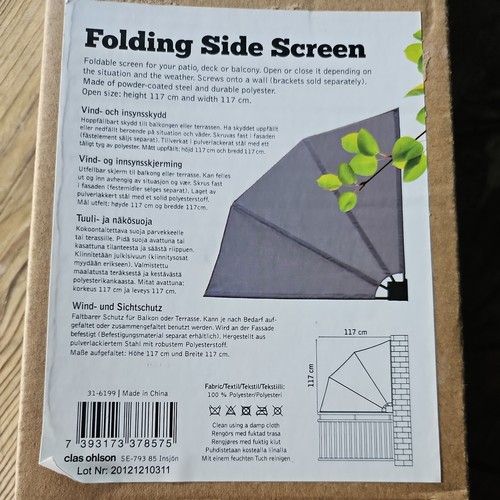 Collapsible side awning - collapsible,