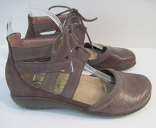 Naot Kata Brown Leather Suede