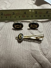 Auth Cartier Cufflinks Tie Pin