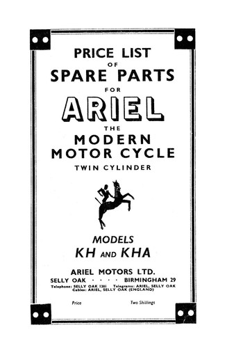 1953 ariel twin kha - twin, kh,